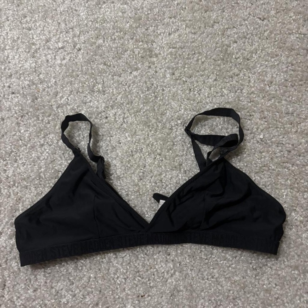 Steve Madden Classic Black Triangle Bralette